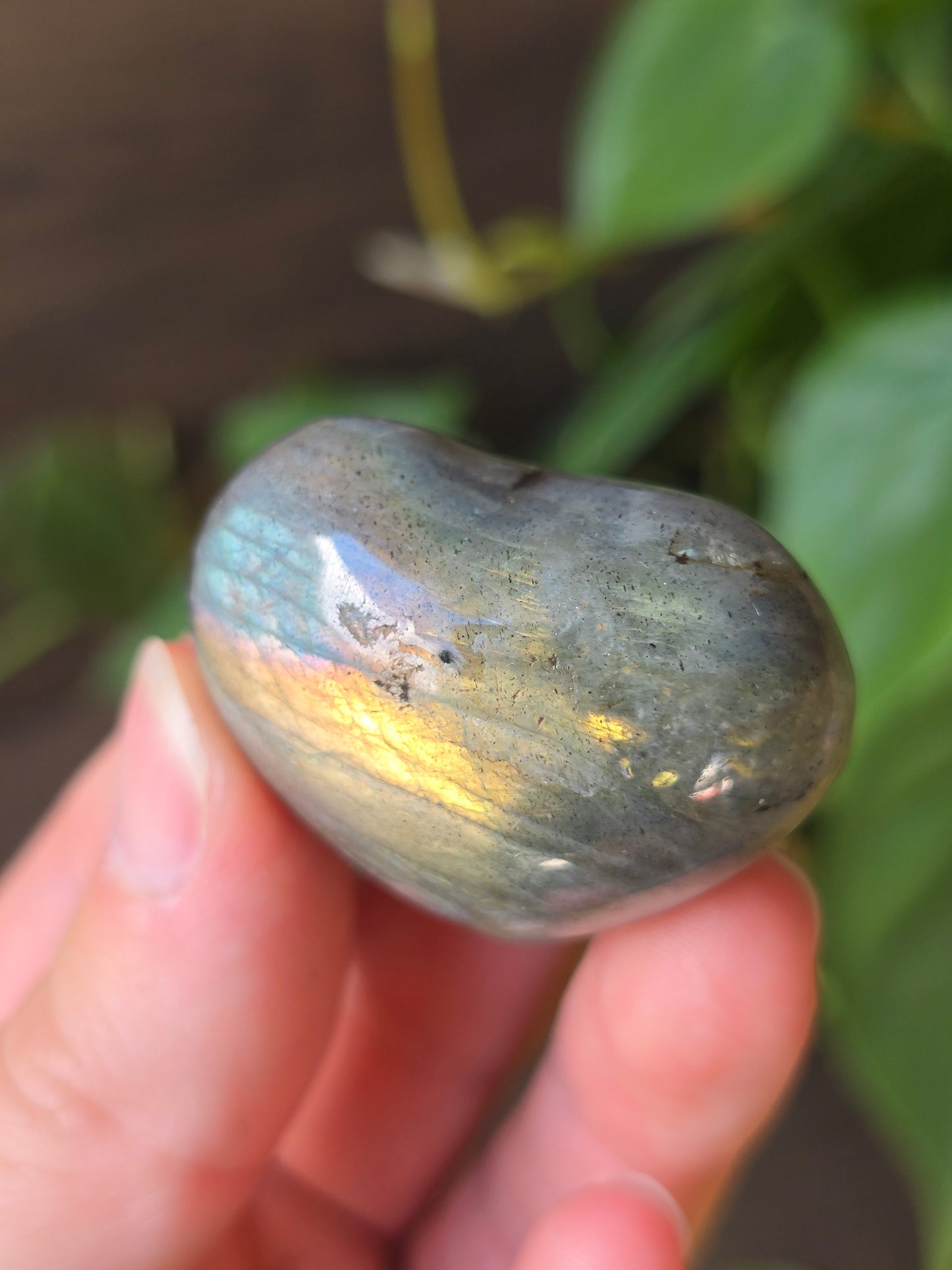 Labradorite Heart