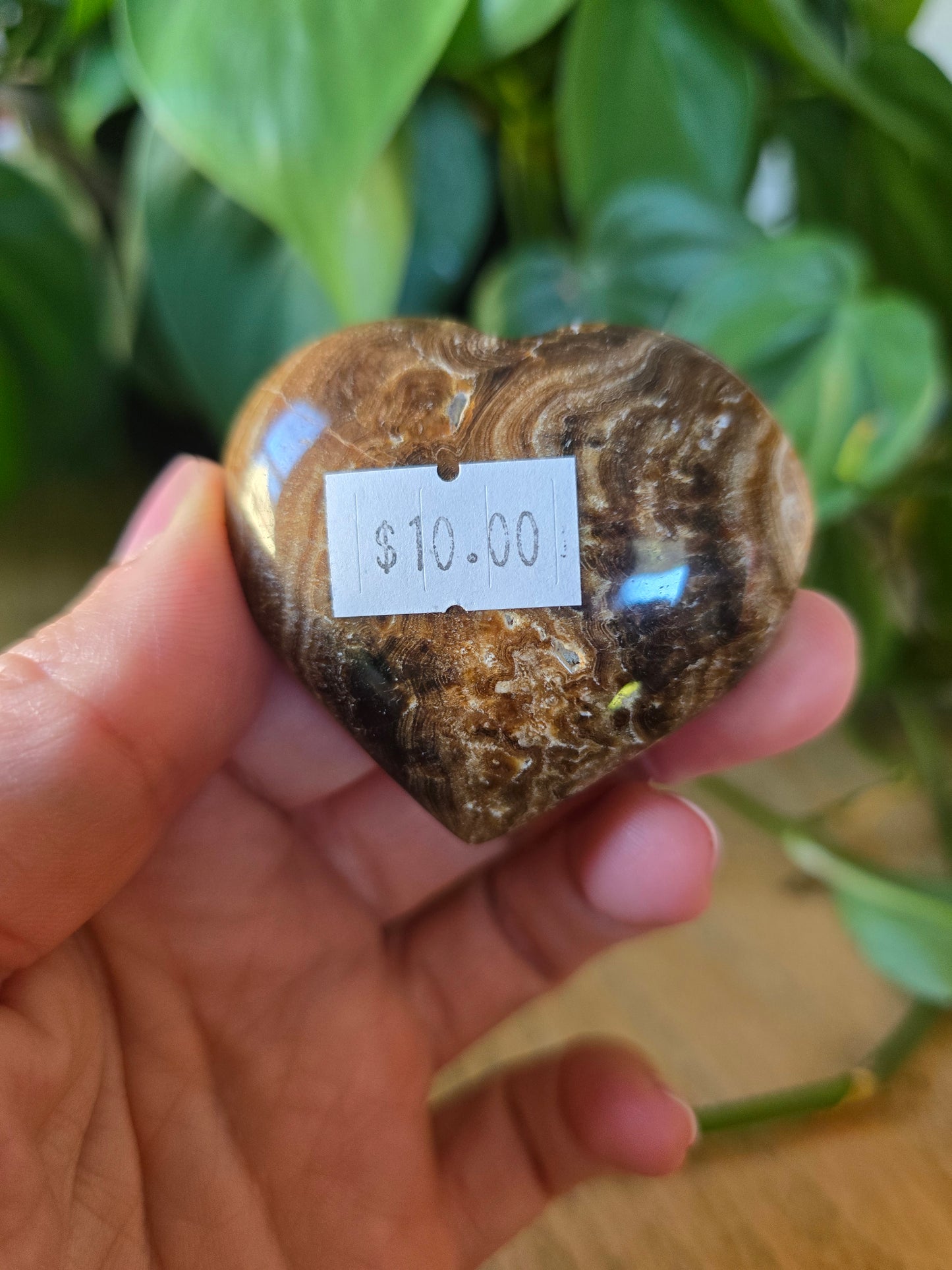 Chocolate Calcite Heart