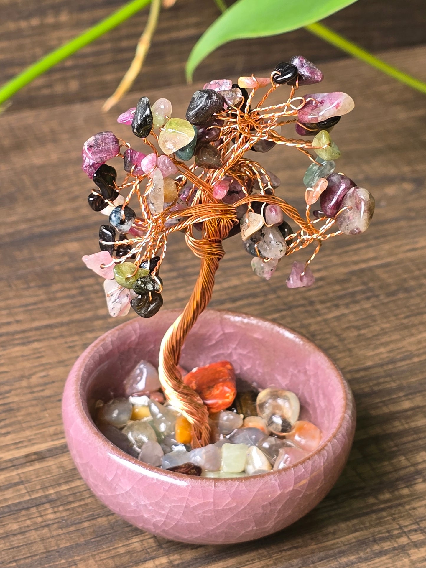 Tourmaline Crystal Chip Tree