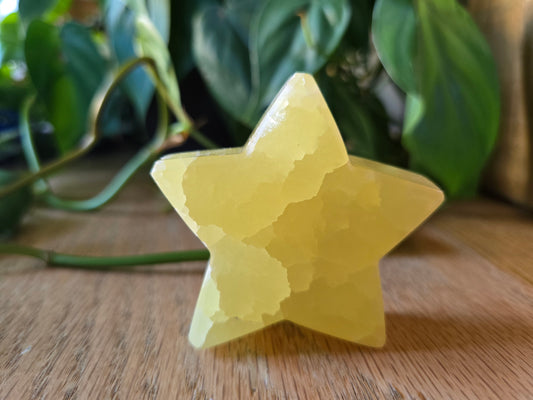 Lemon Calcite Star