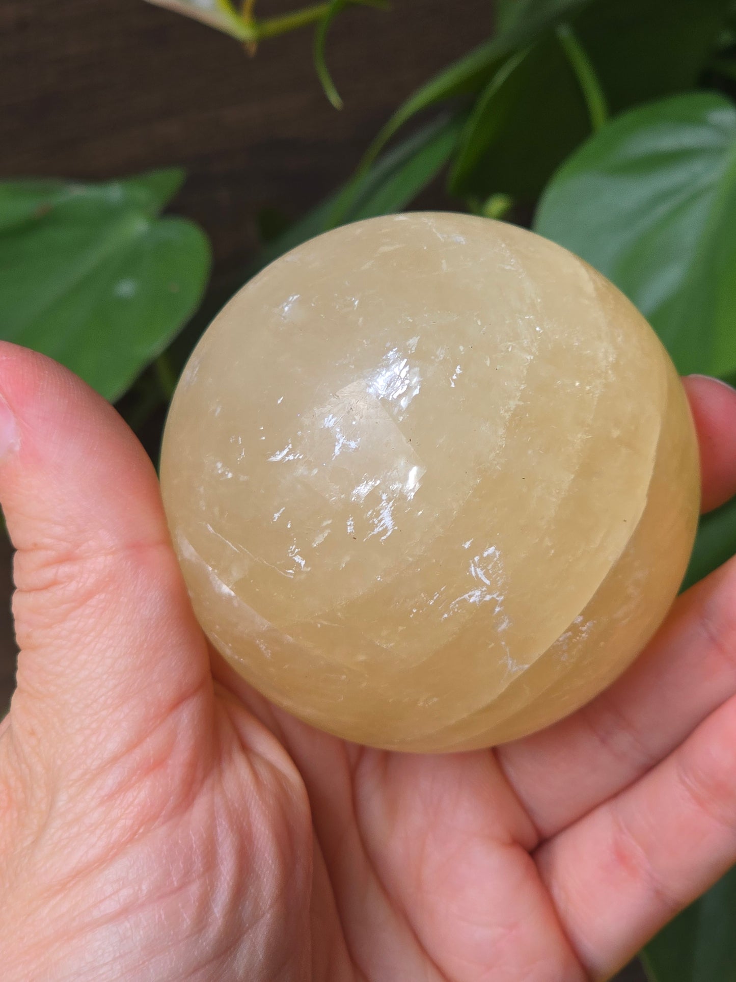 Golden Calcite Sphere