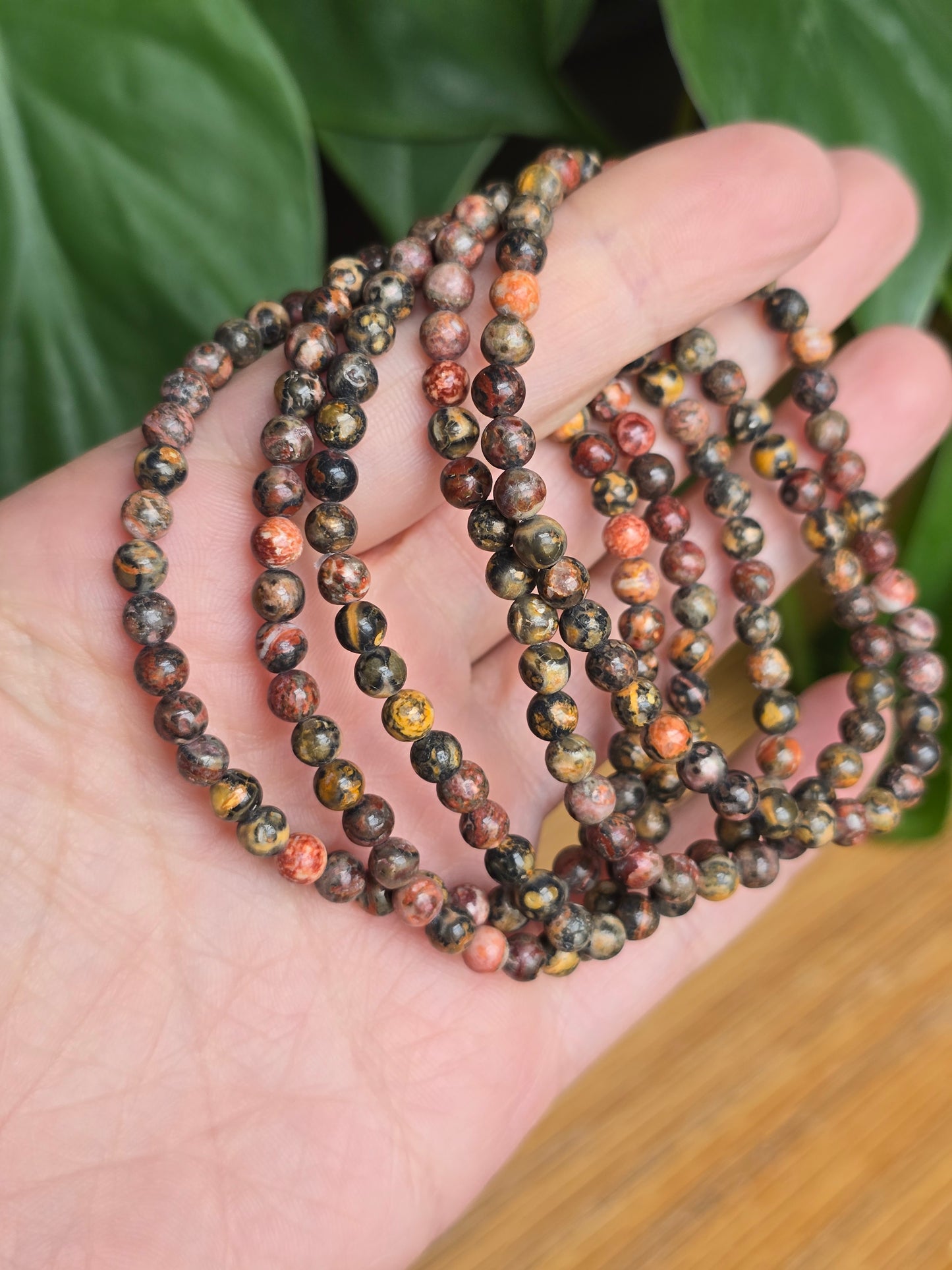 Leopard Skin Jasper Stretch Bracelet