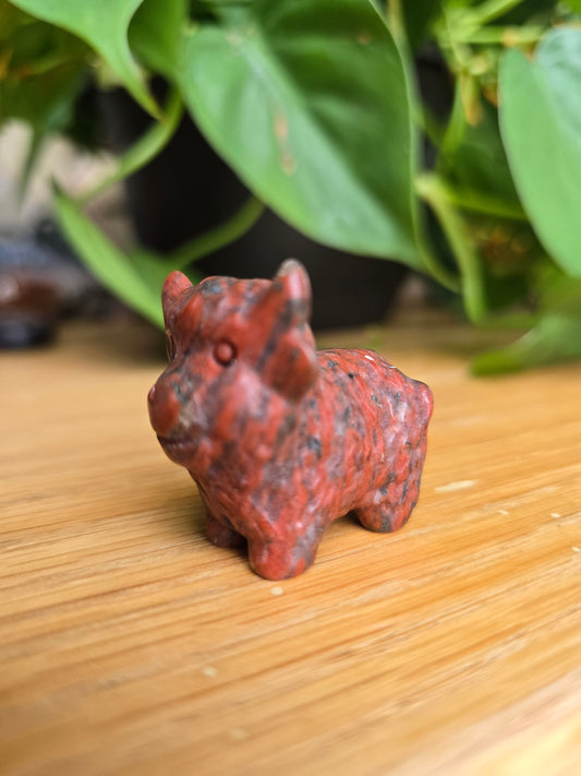 Red Jasper Cow