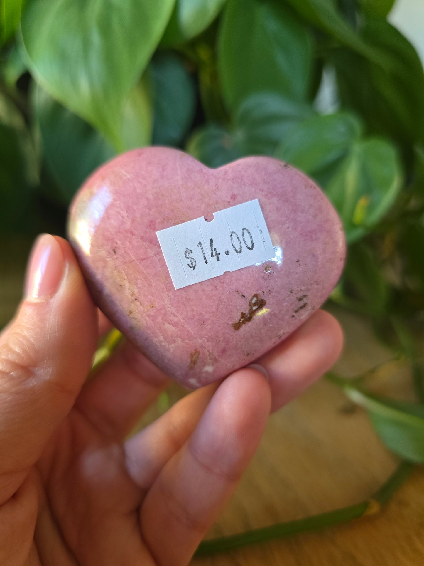 Rhodonite Heart