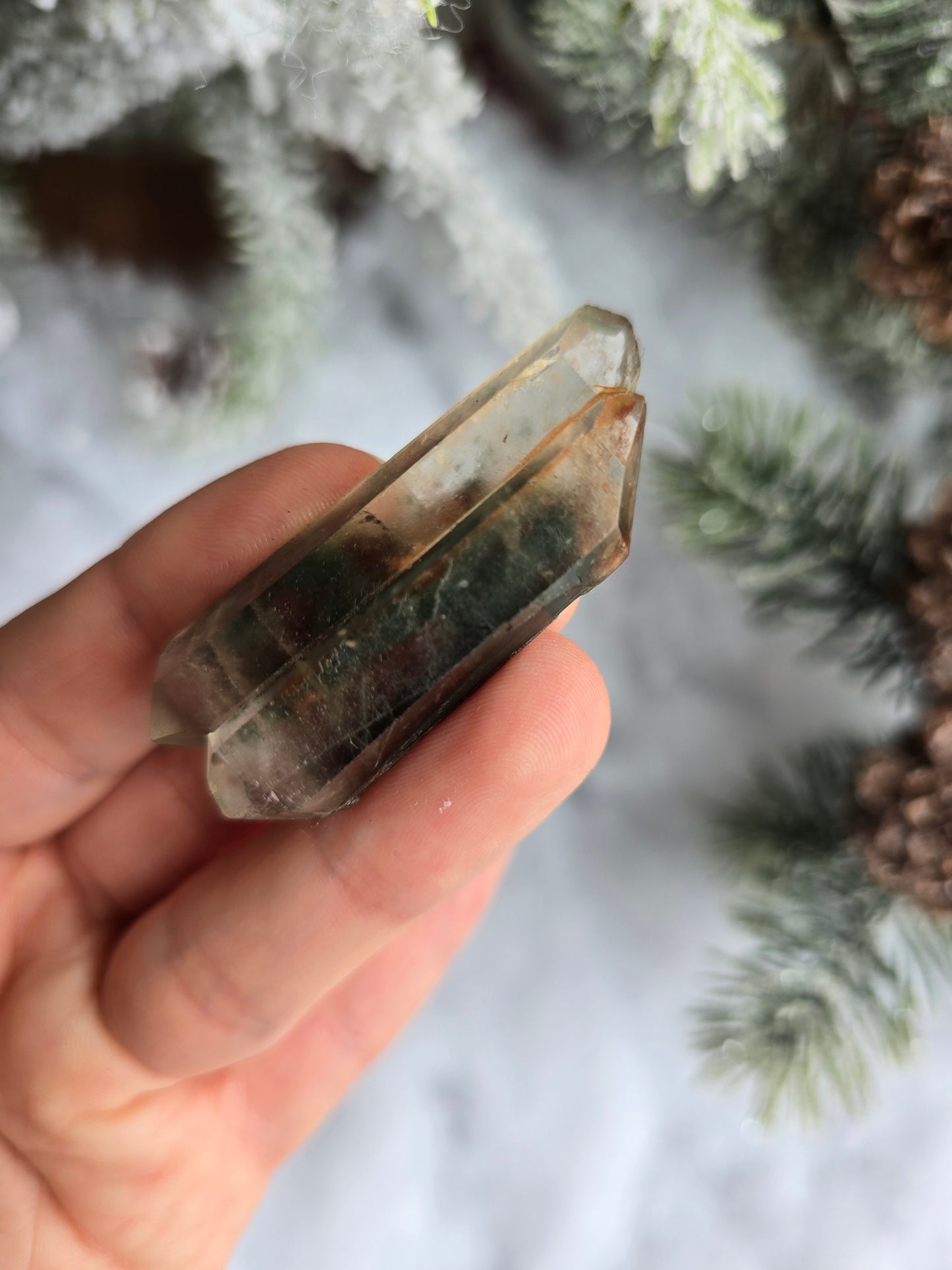 Garden Quartz Natural Double Point