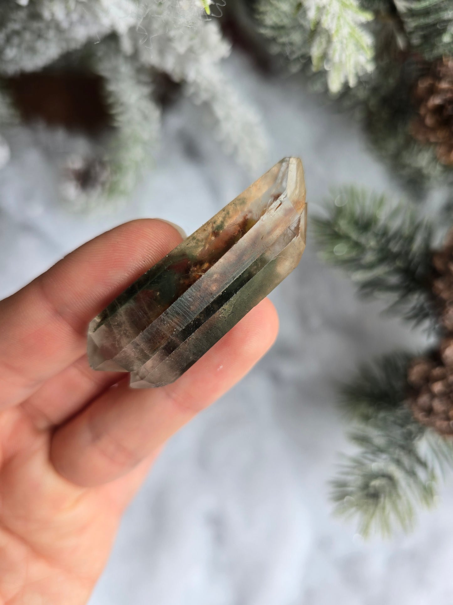 Garden Quartz Natural Double Point