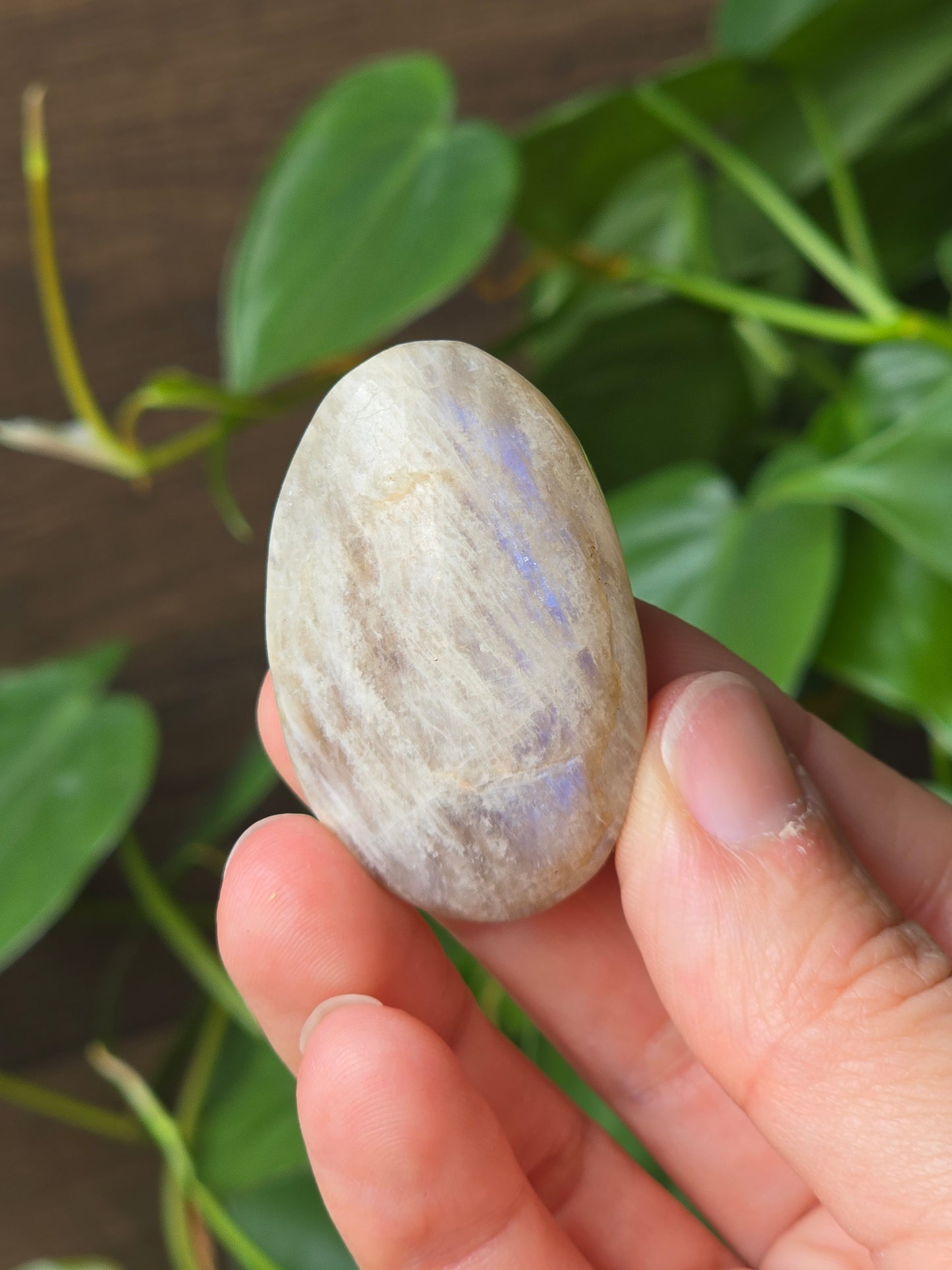 Moonstone Palm Stone