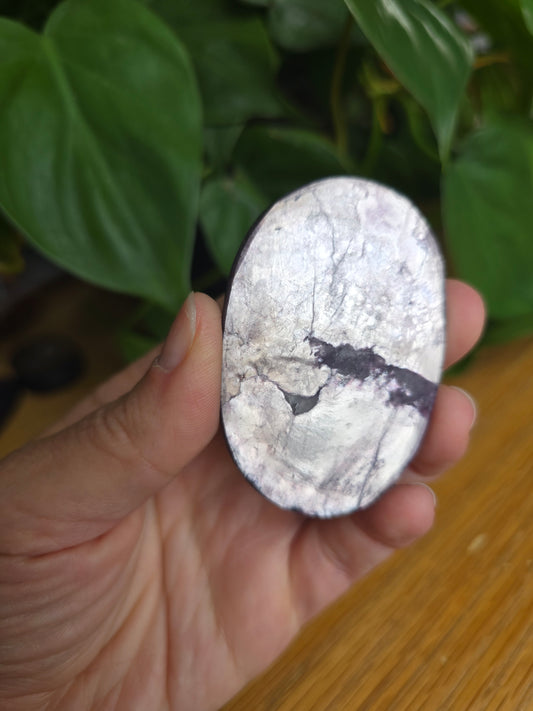 Purple Mica Palm Stone