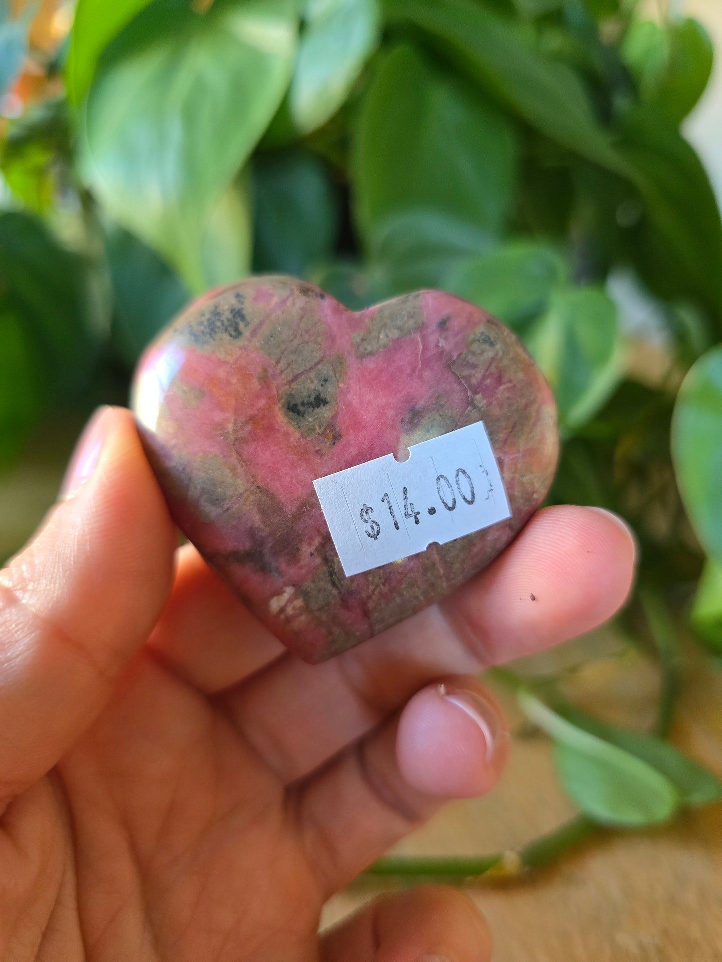 Rhodonite Heart