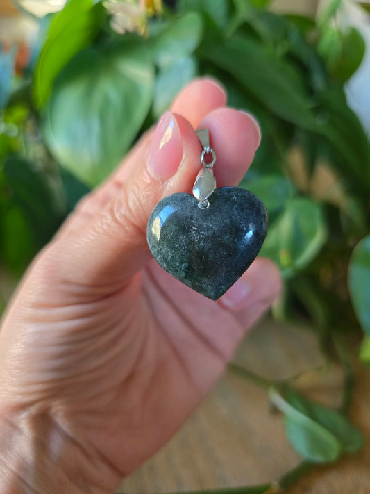 Afghani Jade Heart Pendant