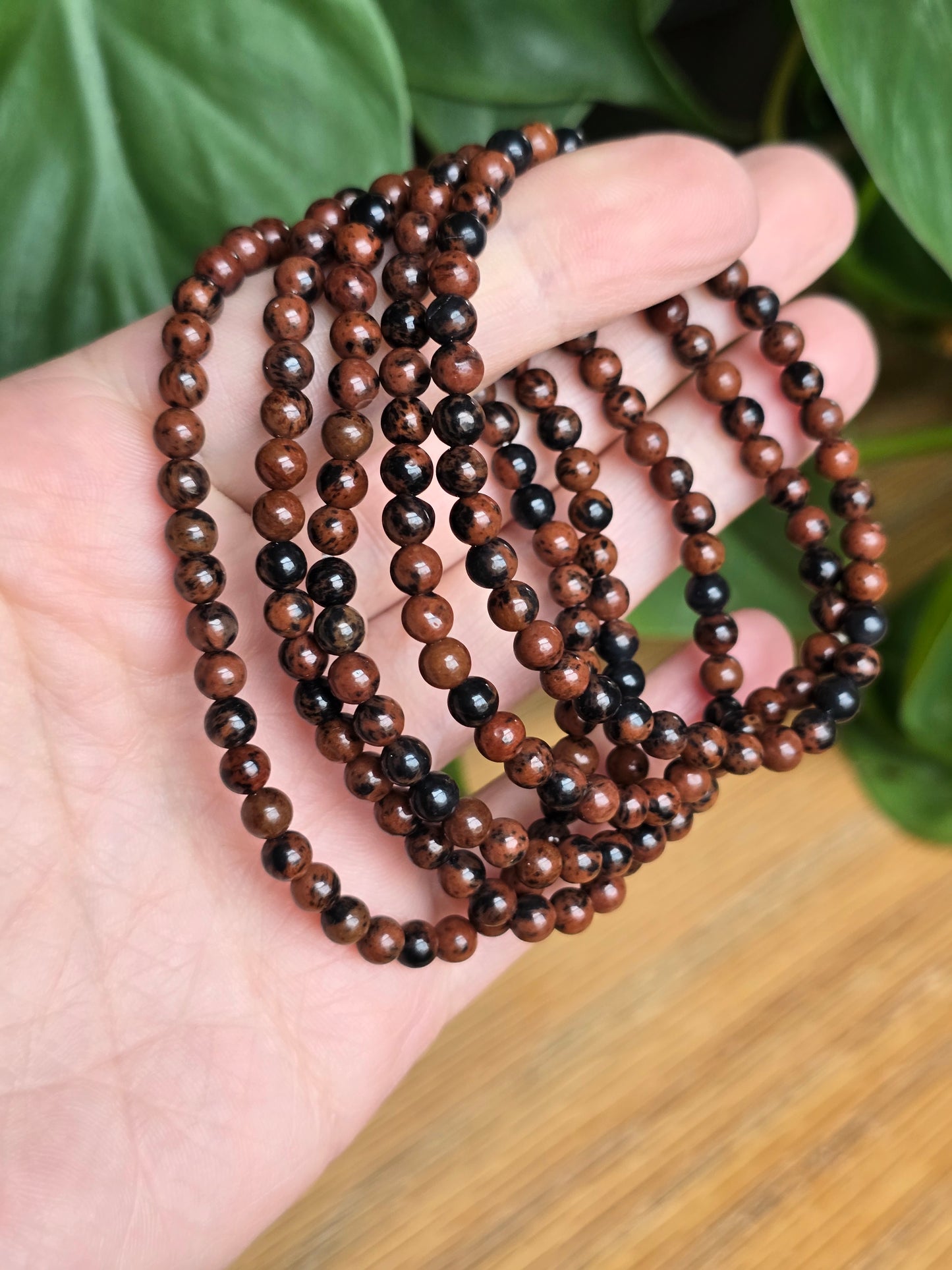 Mahogany Obsidian Stretch Bracelet