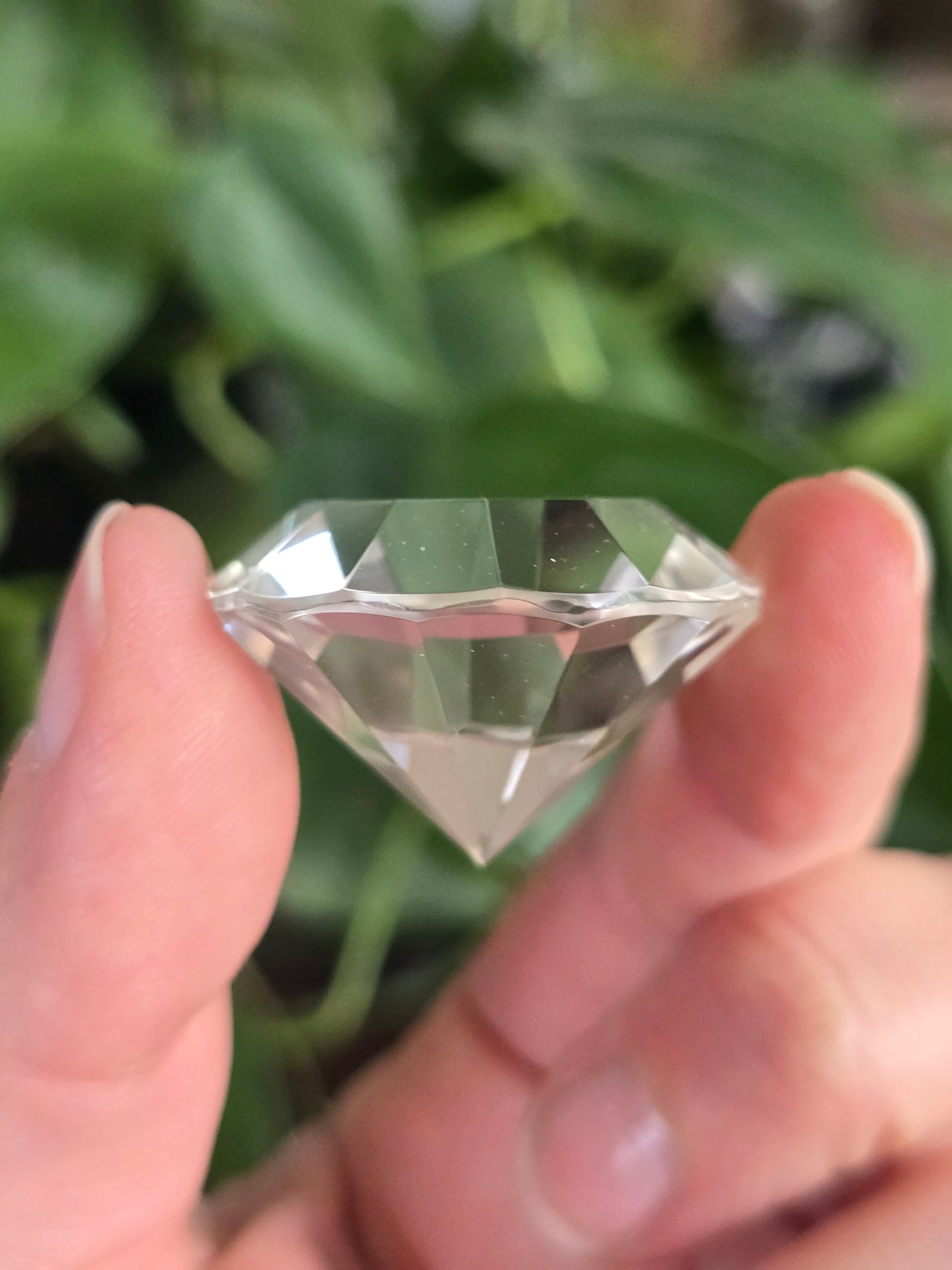 Clear Quartz Diamond Faceted Cut