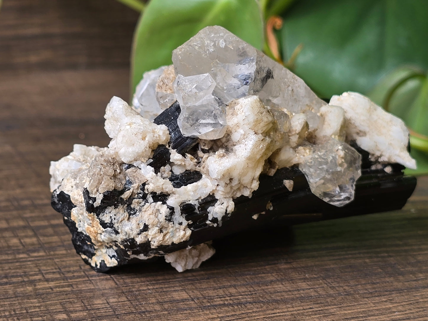 High Quality Black Tourmaline on Quartz Matrix