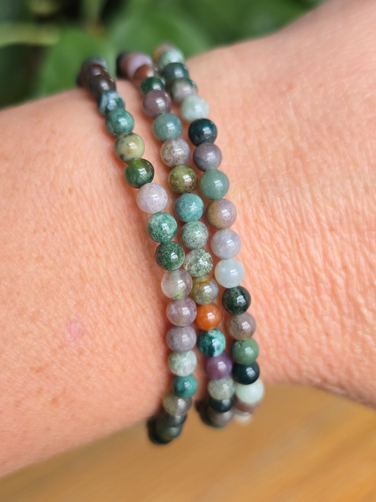 Moss Agate Stretch Bracelet