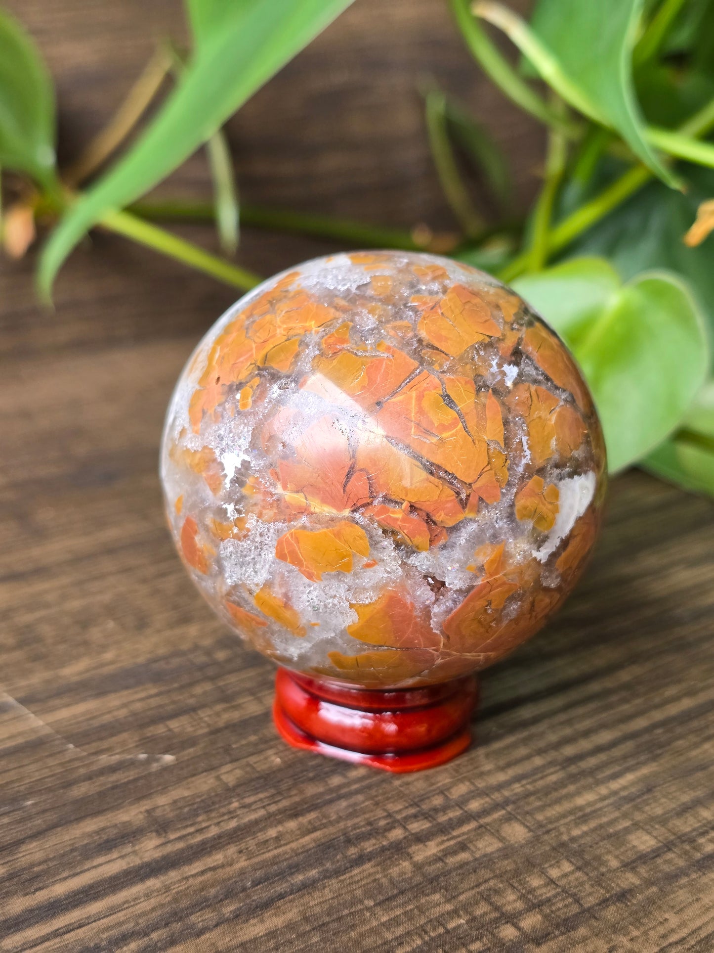 Red (Football) Agate Sphere