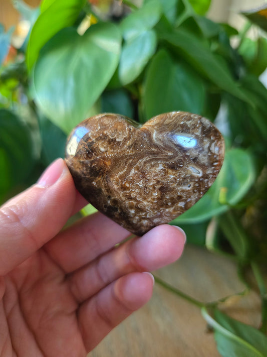 Chocolate Calcite Heart