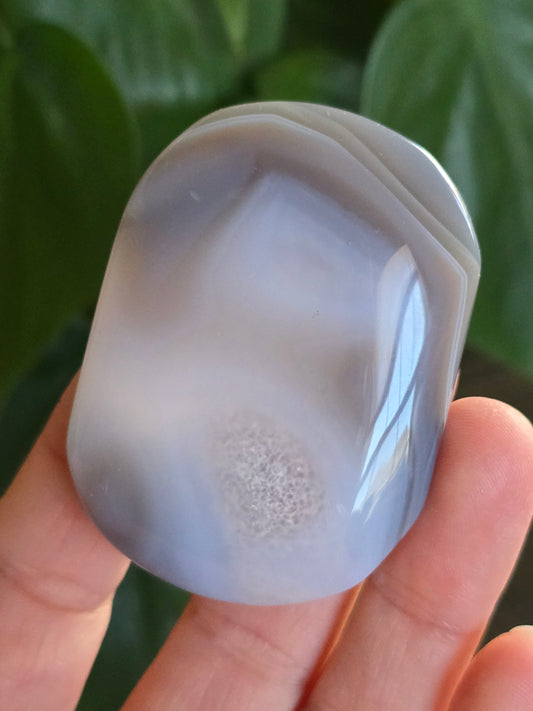 Druzy Agate Palm Stone