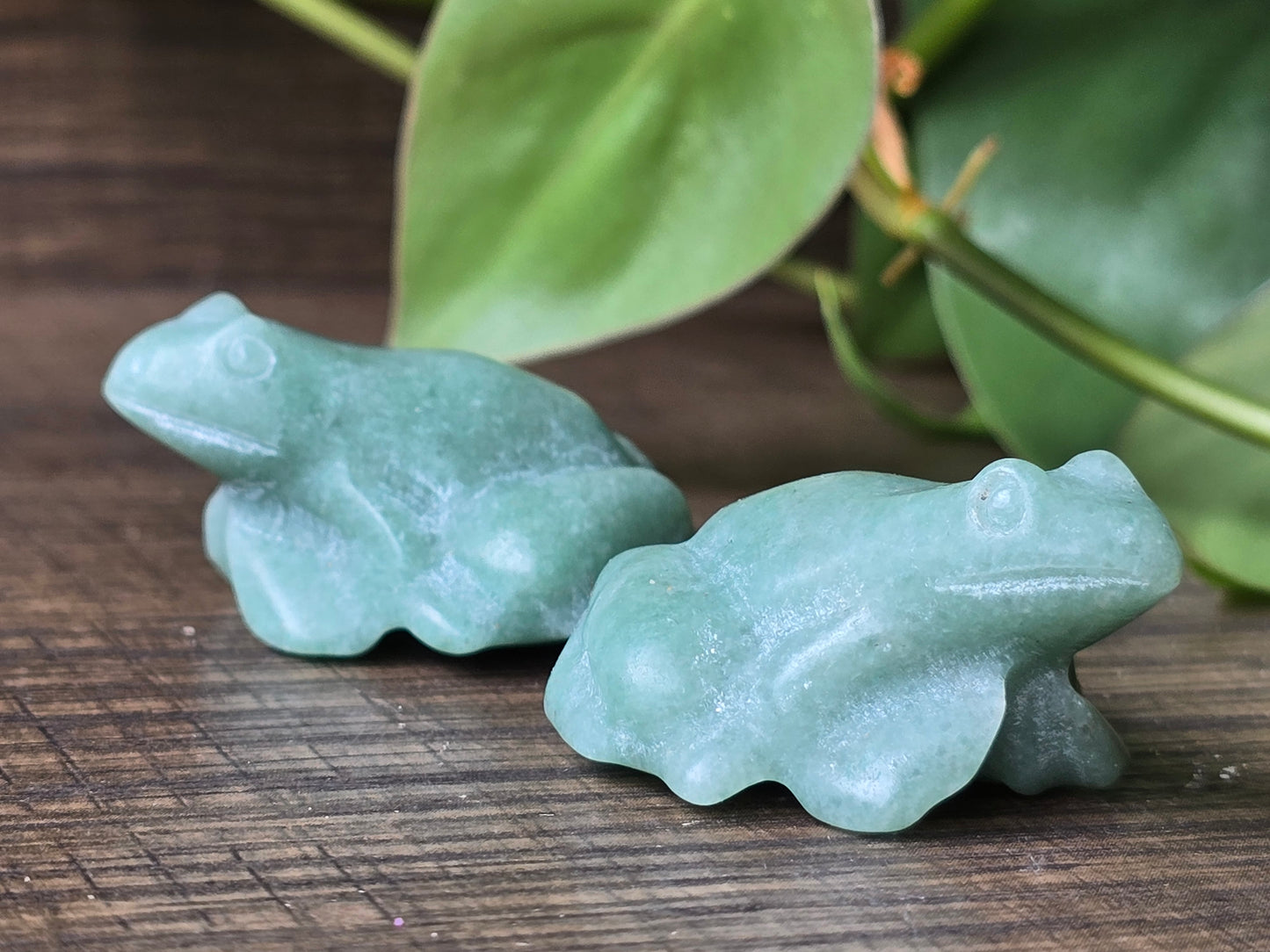 Green Aventurine Frog