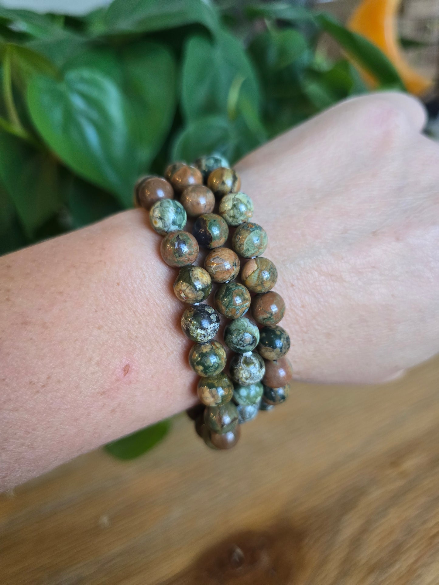 Rainforest Jasper Stretch Bracelet