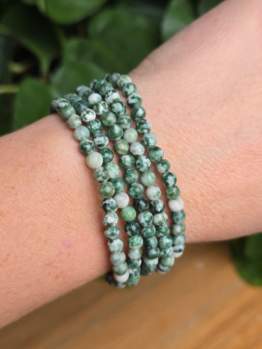 Tree Agate Stretch Bracelet
