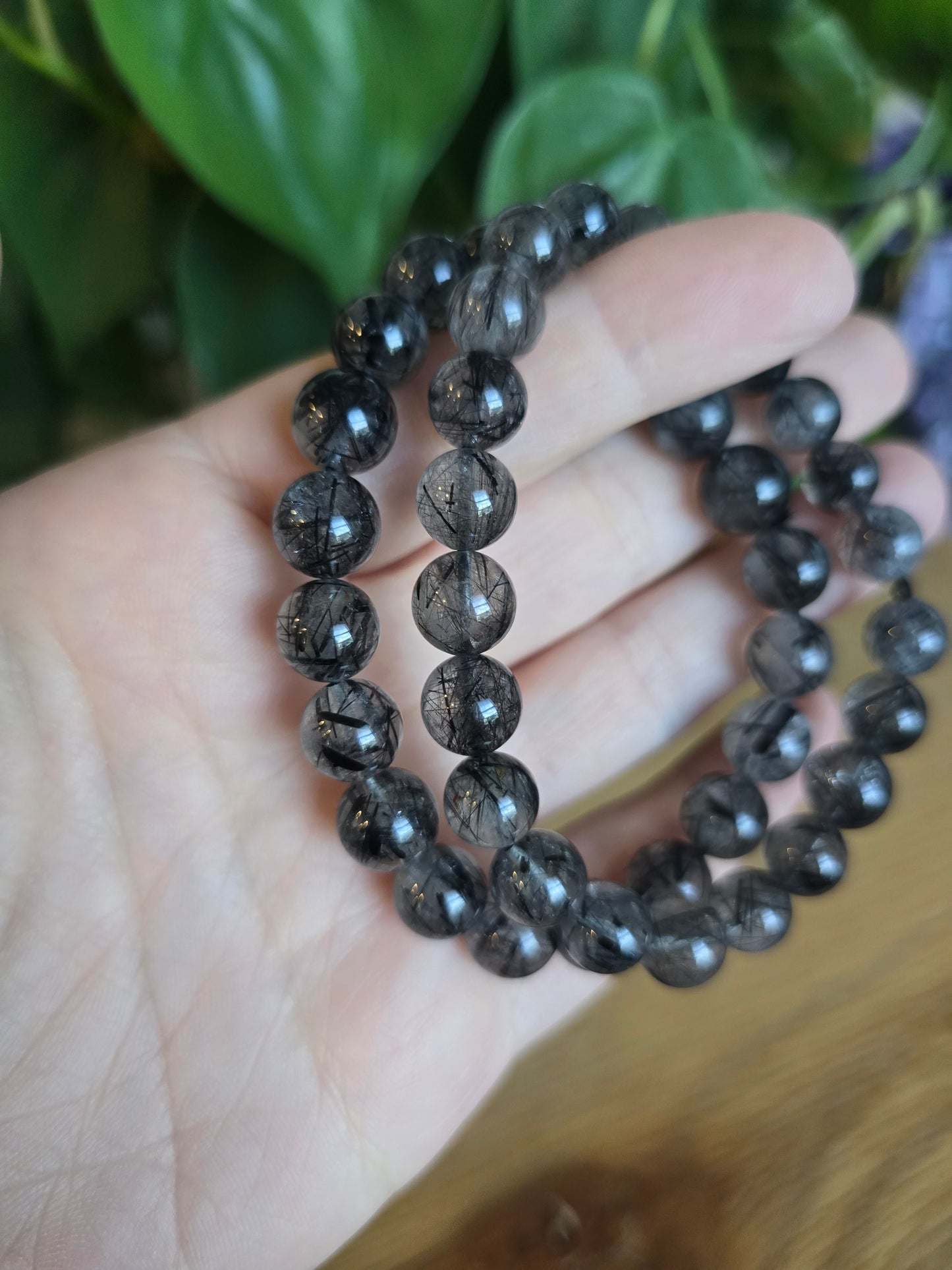 Tourmaline in Quartz Stretch Bracelet