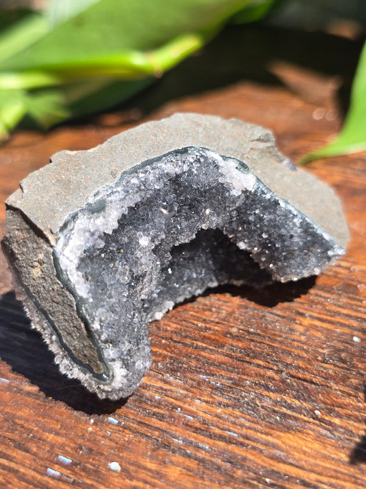 Druzy Brazilian Black Amethyst Cluster
