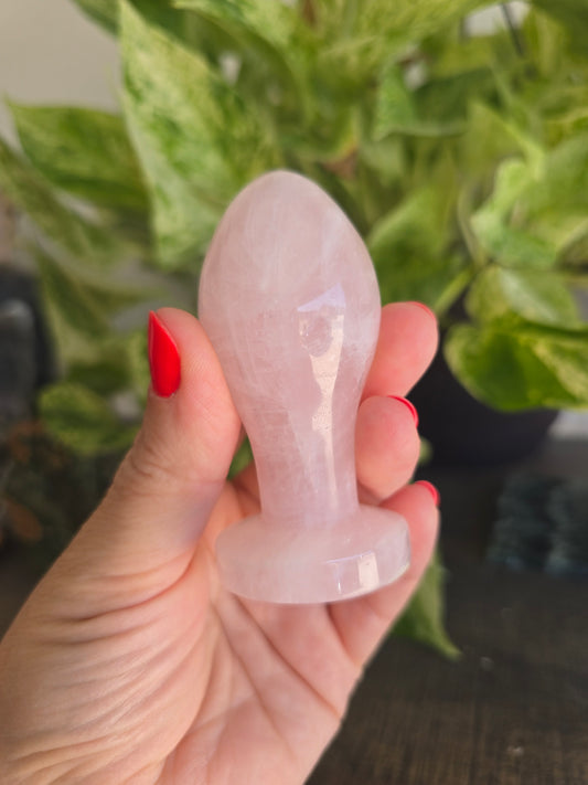 Rose Quartz Rectal Dilator Anal Plug
