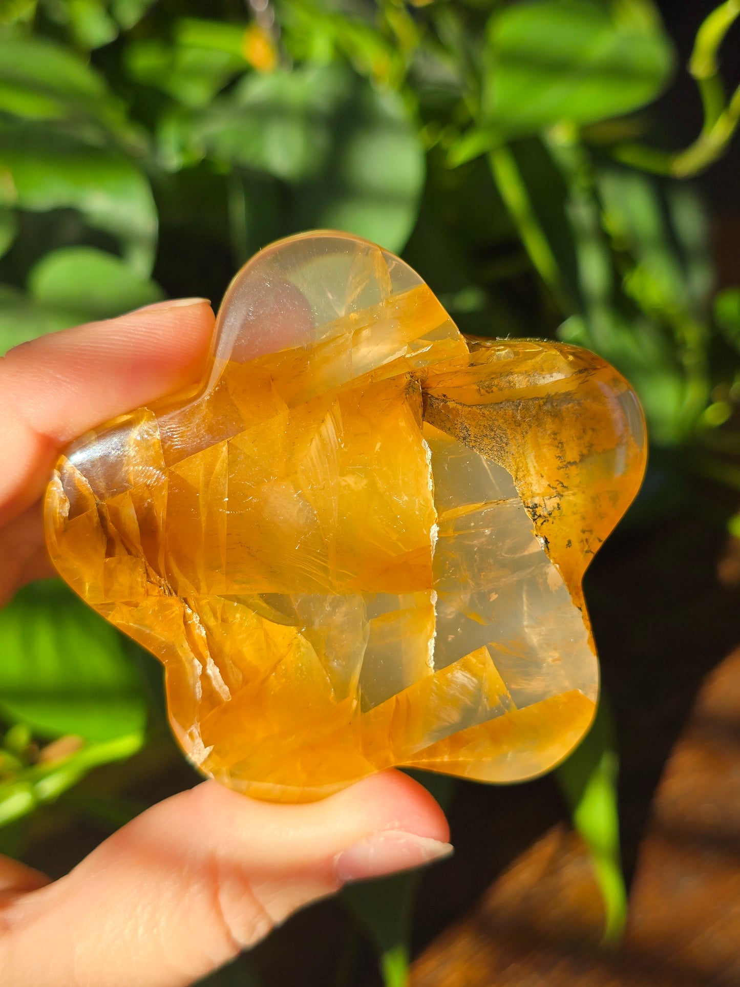 Golden Healer Flower Carving "F"