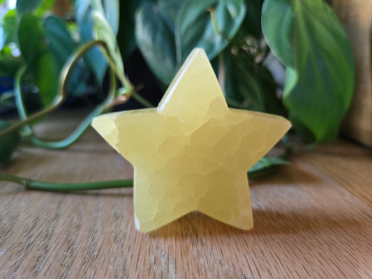 Lemon Calcite Star