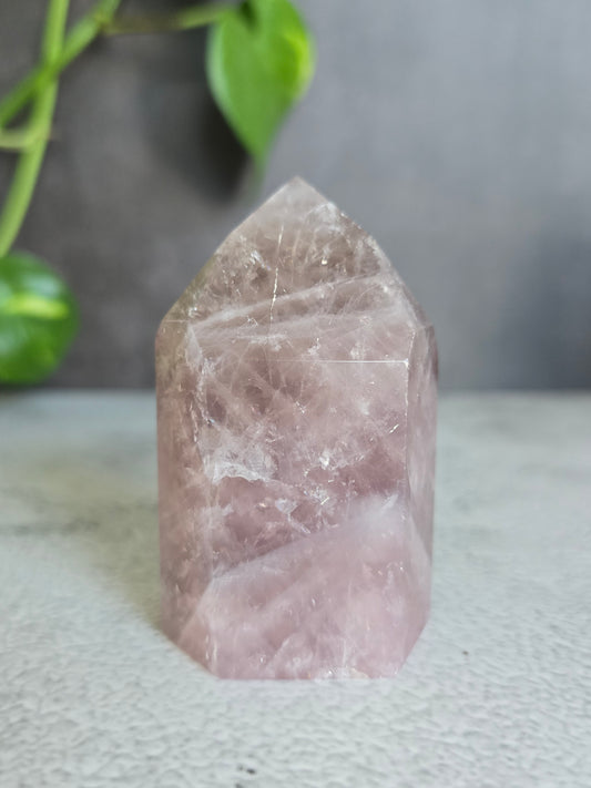 Brazilian Rose Quartz Tower