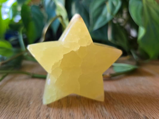 Lemon Calcite Star