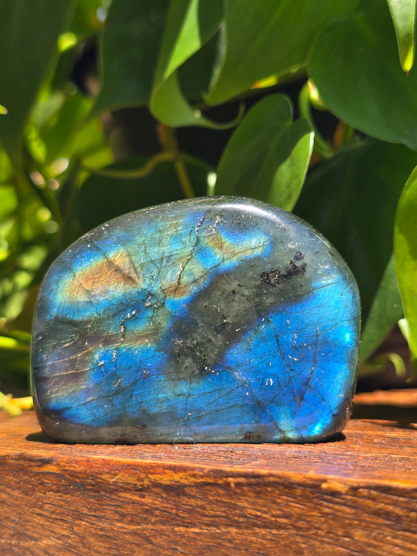 Labradorite Crystal Free Form Carving "F"