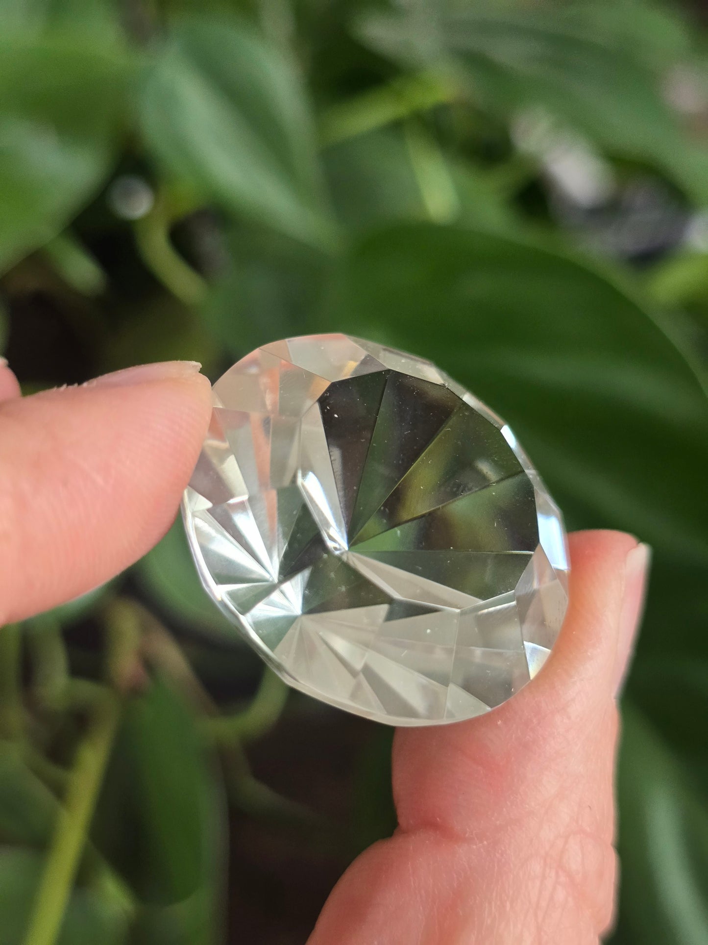 Clear Quartz Diamond Faceted Cut