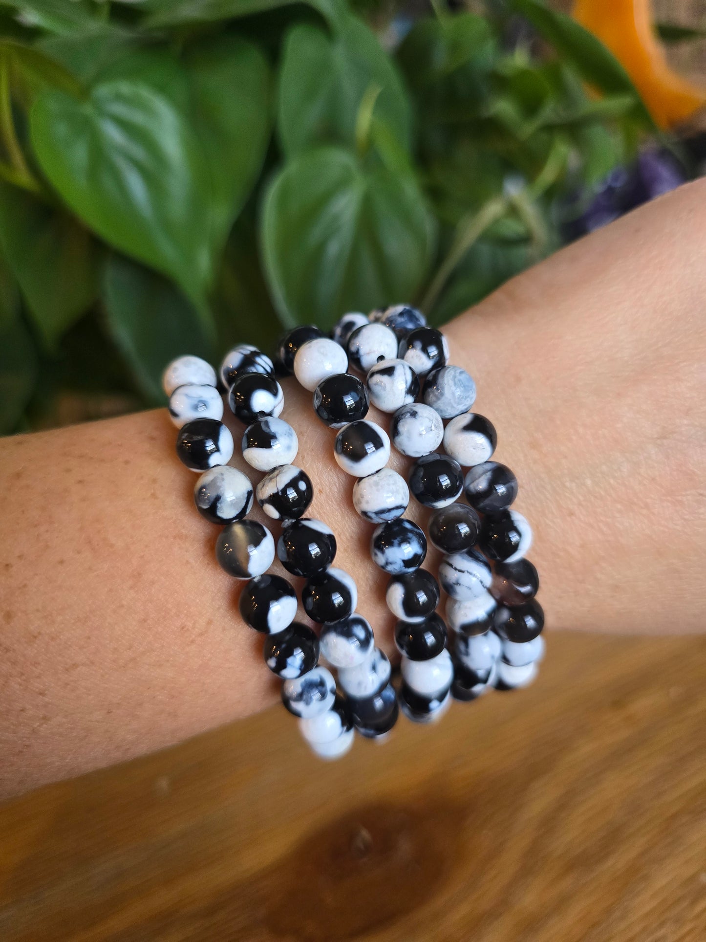 Orca Agate Stretch Bracelet