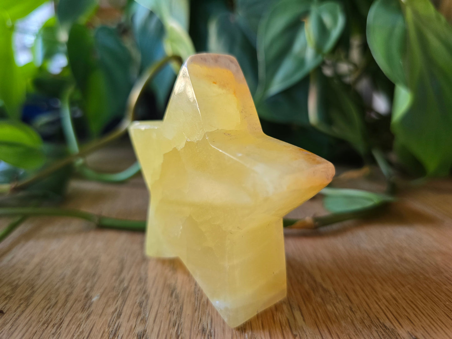 Lemon Calcite Star