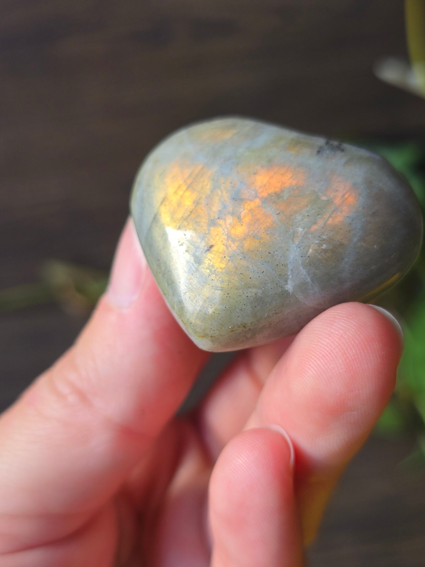 Labradorite Heart