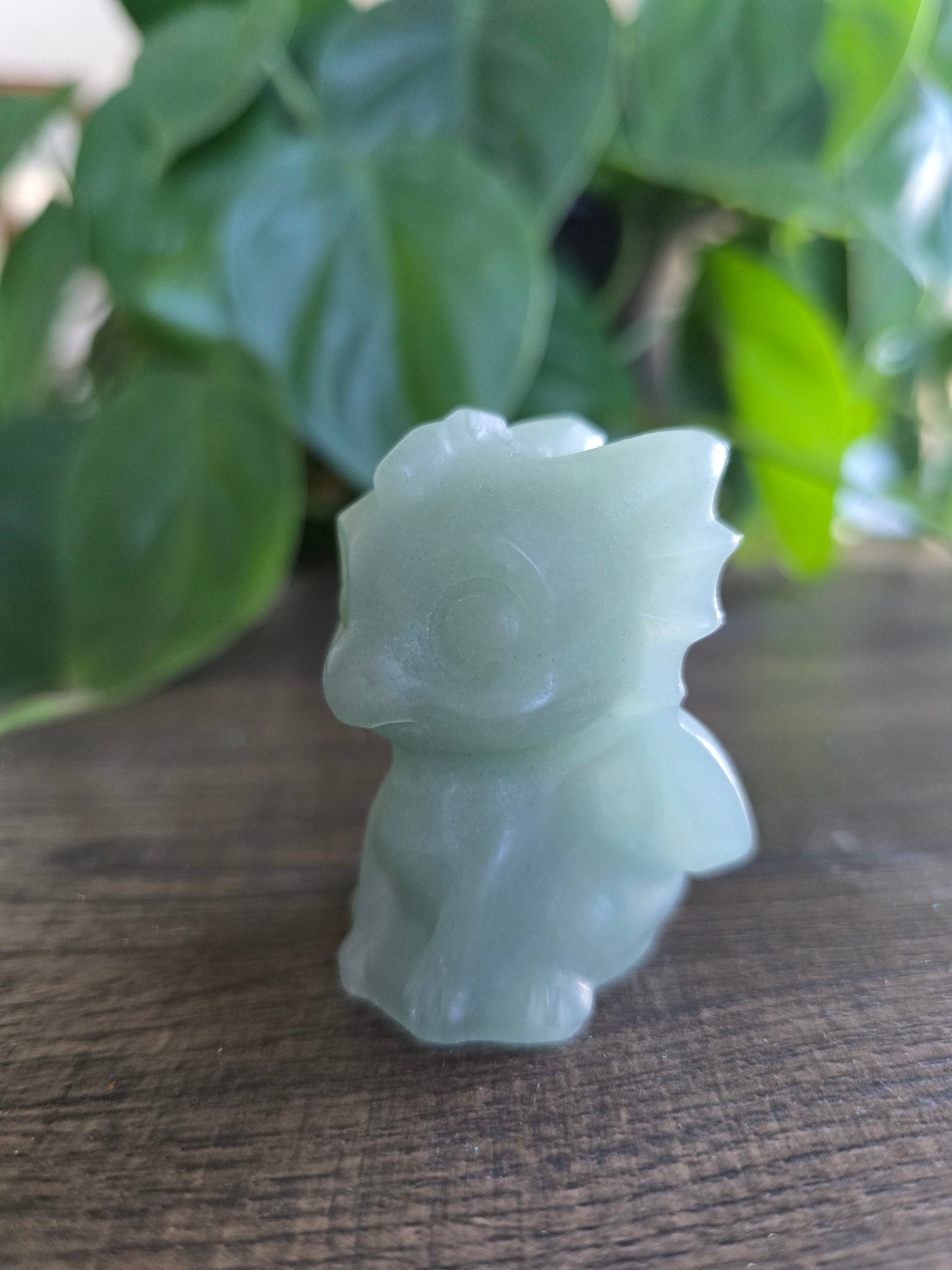 Green Aventurine Dragon Carving
