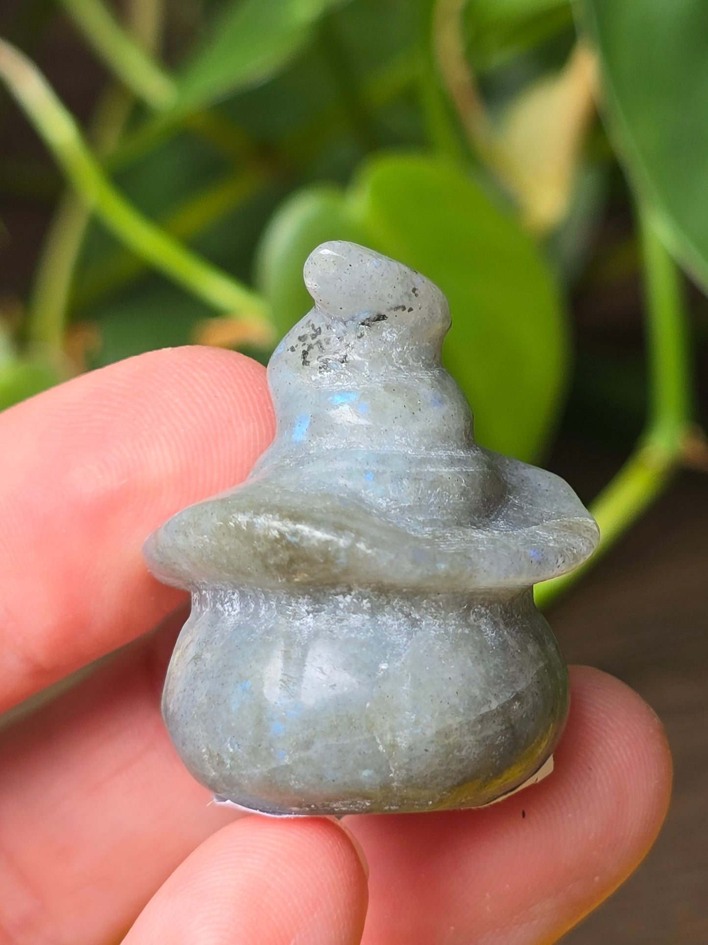 Labradorite Pumpkin Witch