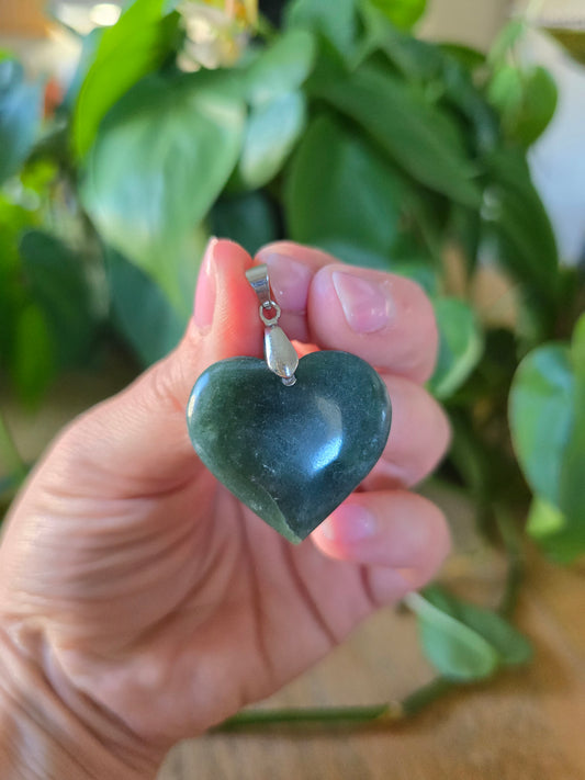 Afghani Jade Heart Pendant
