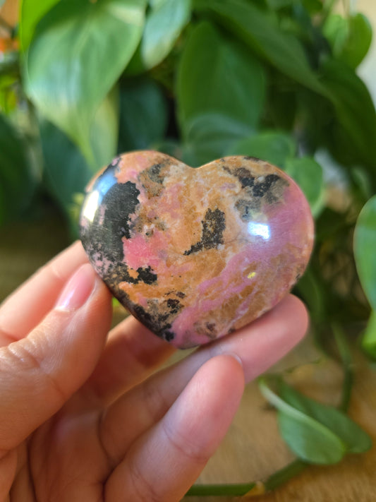 Rhodonite Heart