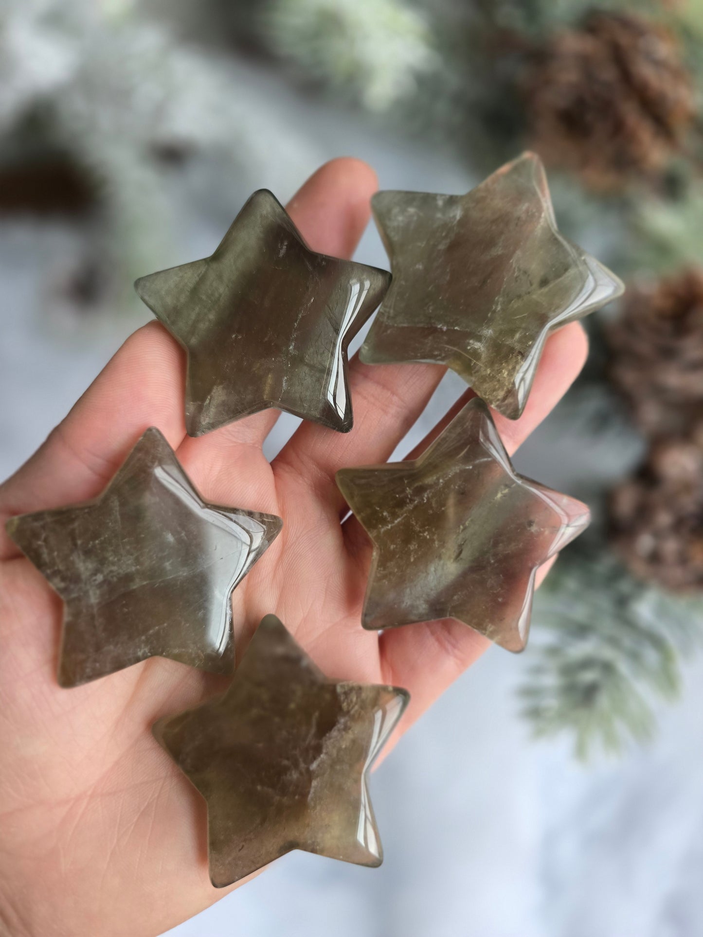Prasiolite (Green Quartz) Star
