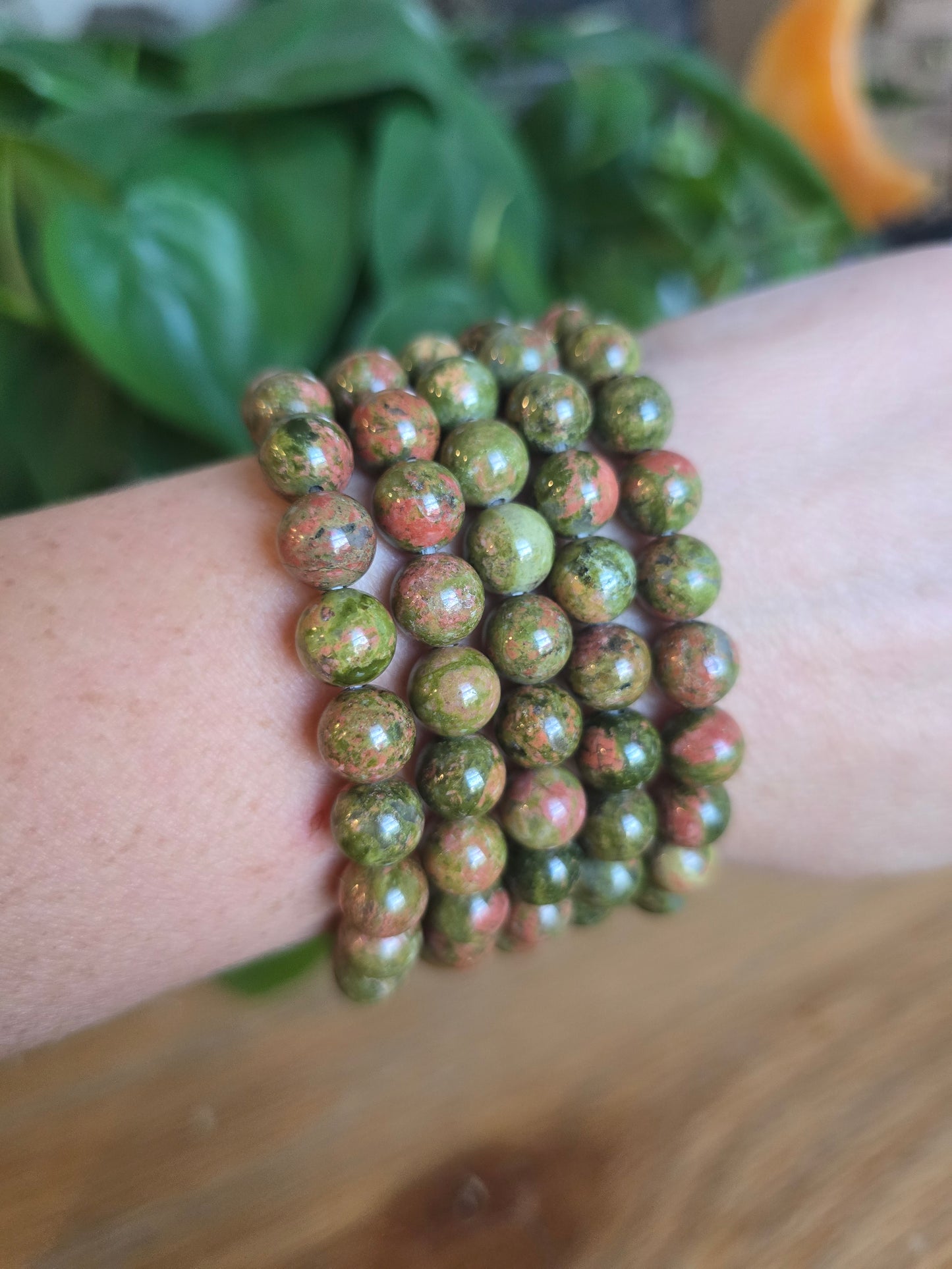 Unakite Stretch Bracelet