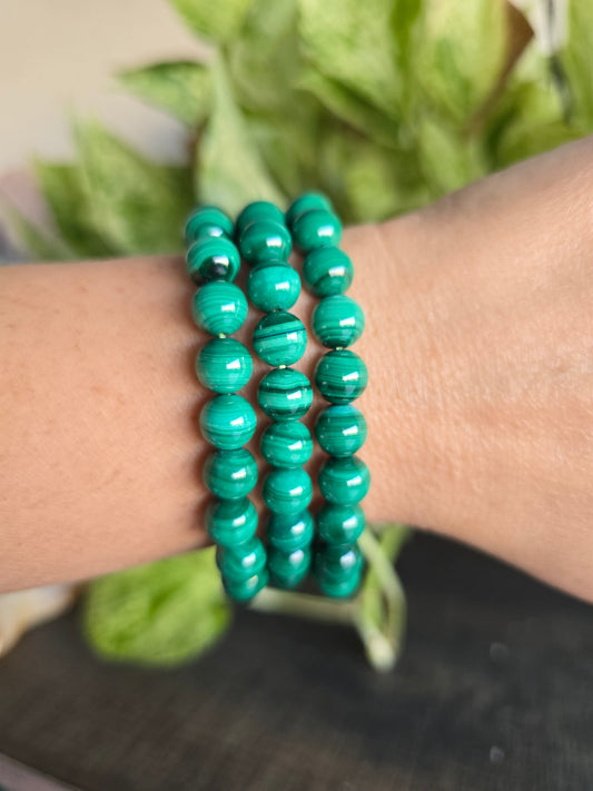 Malachite Stretch Bracelet