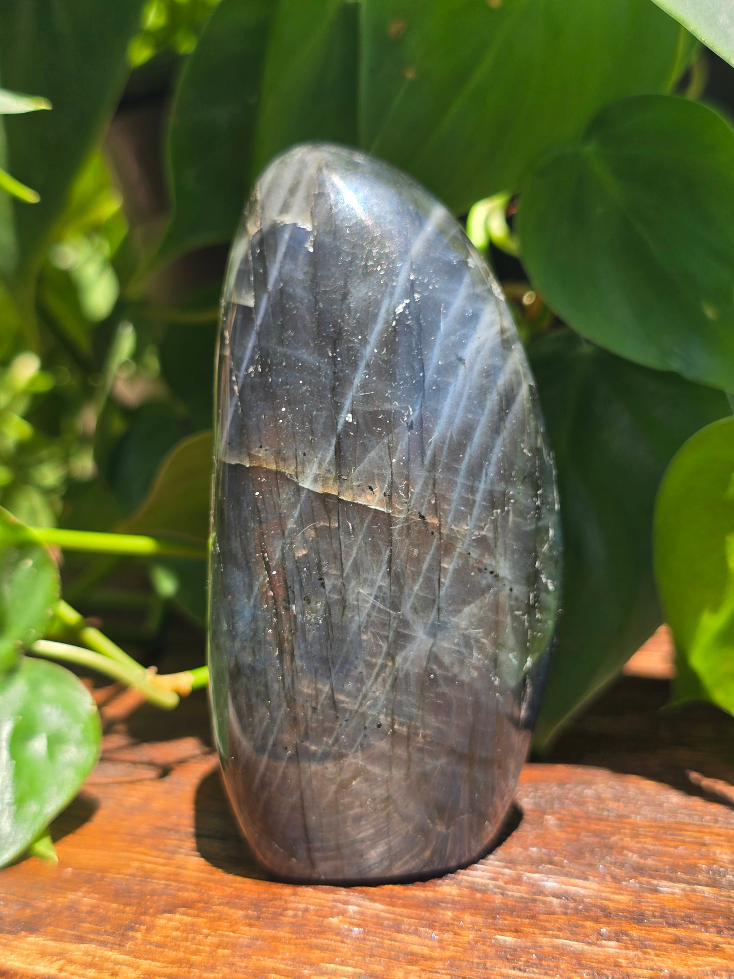 Labradorite Crystal Free Form Carving "D"