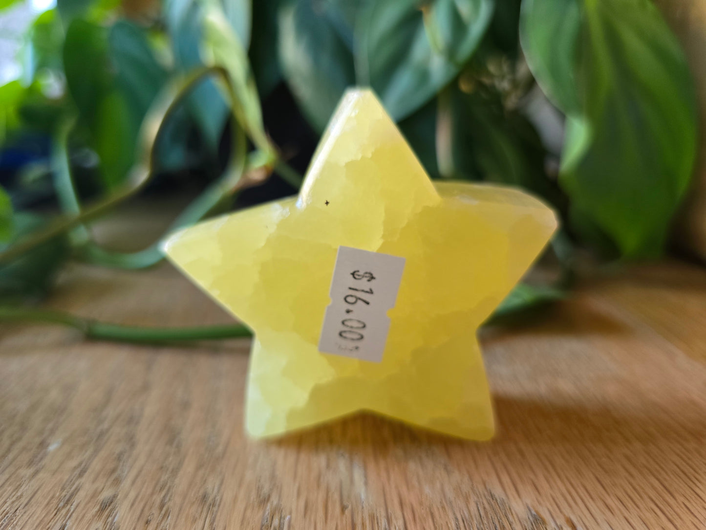 Lemon Calcite Star