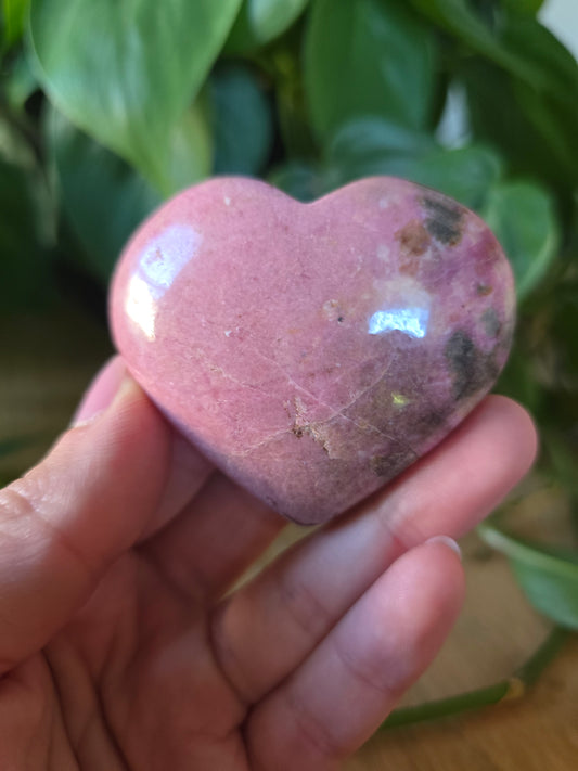 Rhodonite Heart