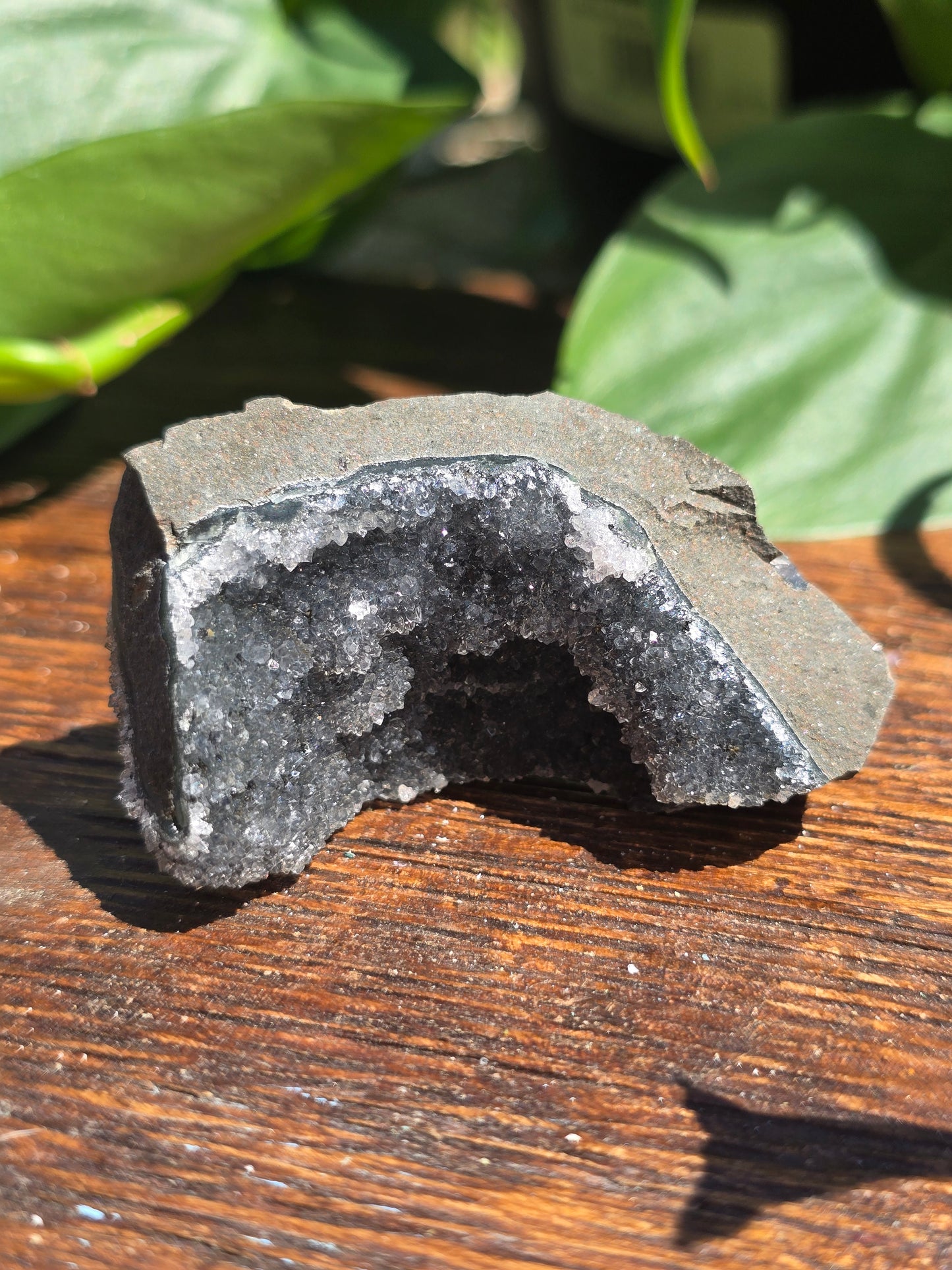 Druzy Brazilian Black Amethyst Cluster