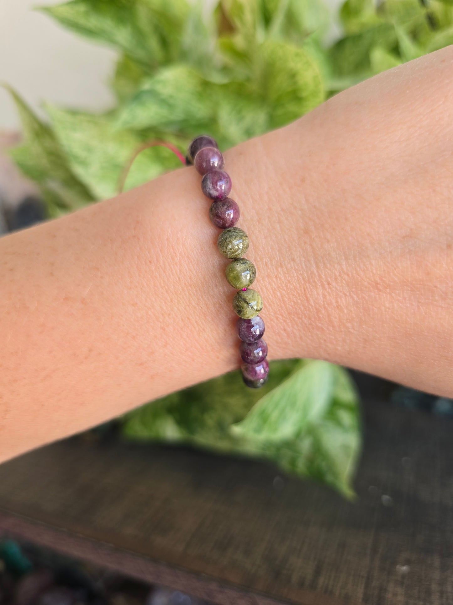 Garnet Stretch Bracelet