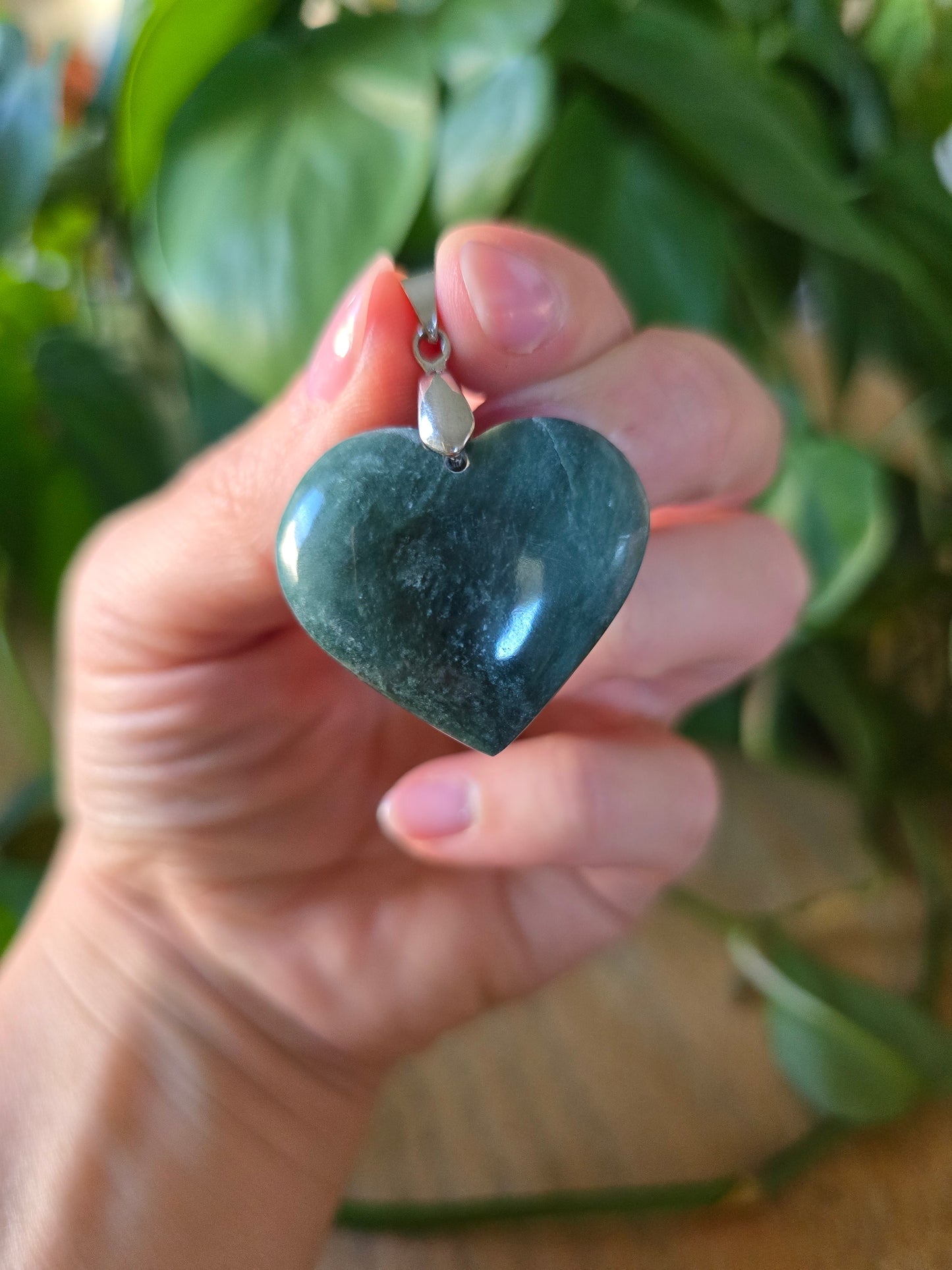 Afghani Jade Heart Pendant