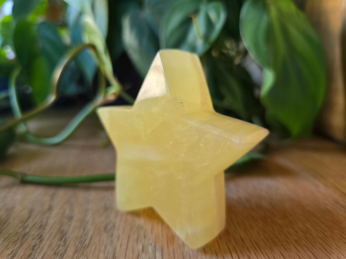 Lemon Calcite Star